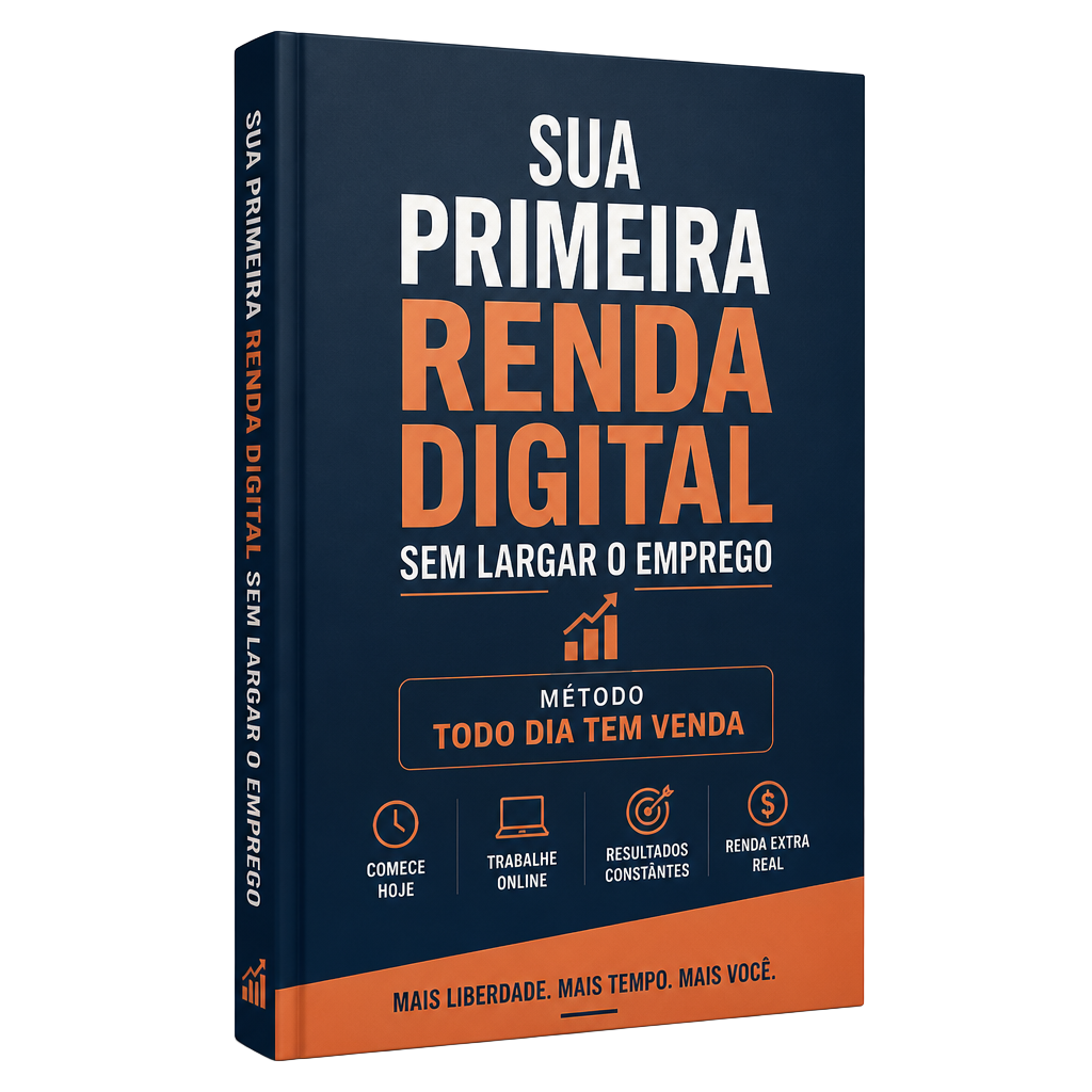 Capa do ebook Sua Primeira Renda Digital Sem Largar o Emprego